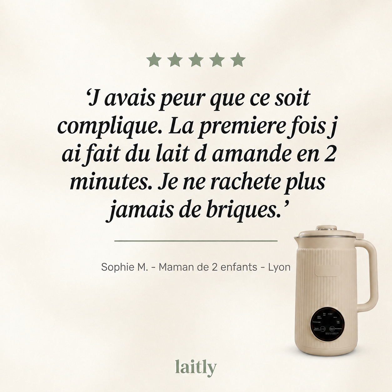 Machine à Lait Végétal Maison Laitly
